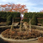 西洋庭園の冬支度